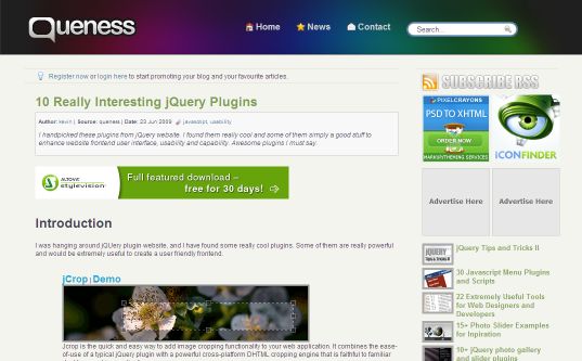 10 Really Interesting jQuery Plugins _ Queness