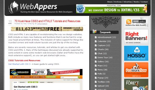70 Must-Have CSS3 and HTML5 Tutorials and Resources _ Web Resources _ WebAppers